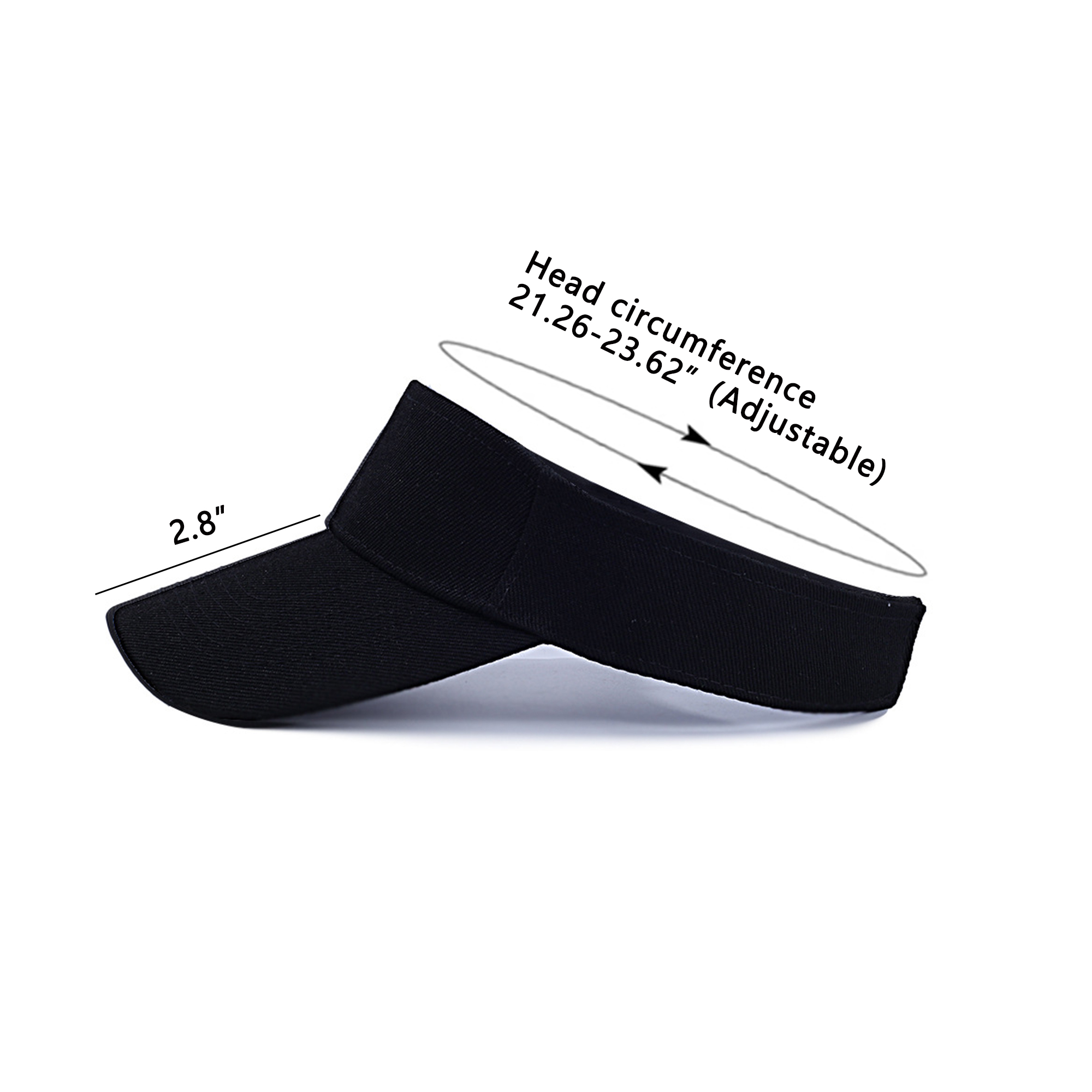 Adjustable Magic Tape Pure Cotton Solid Empty Cap 14