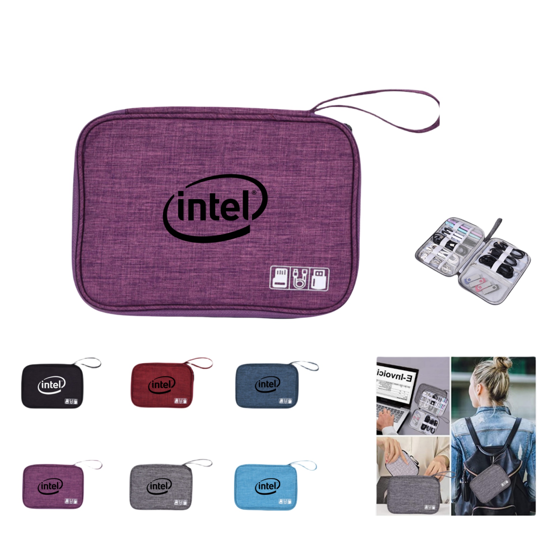 Compact Travel Tech Organizer Pouch 2