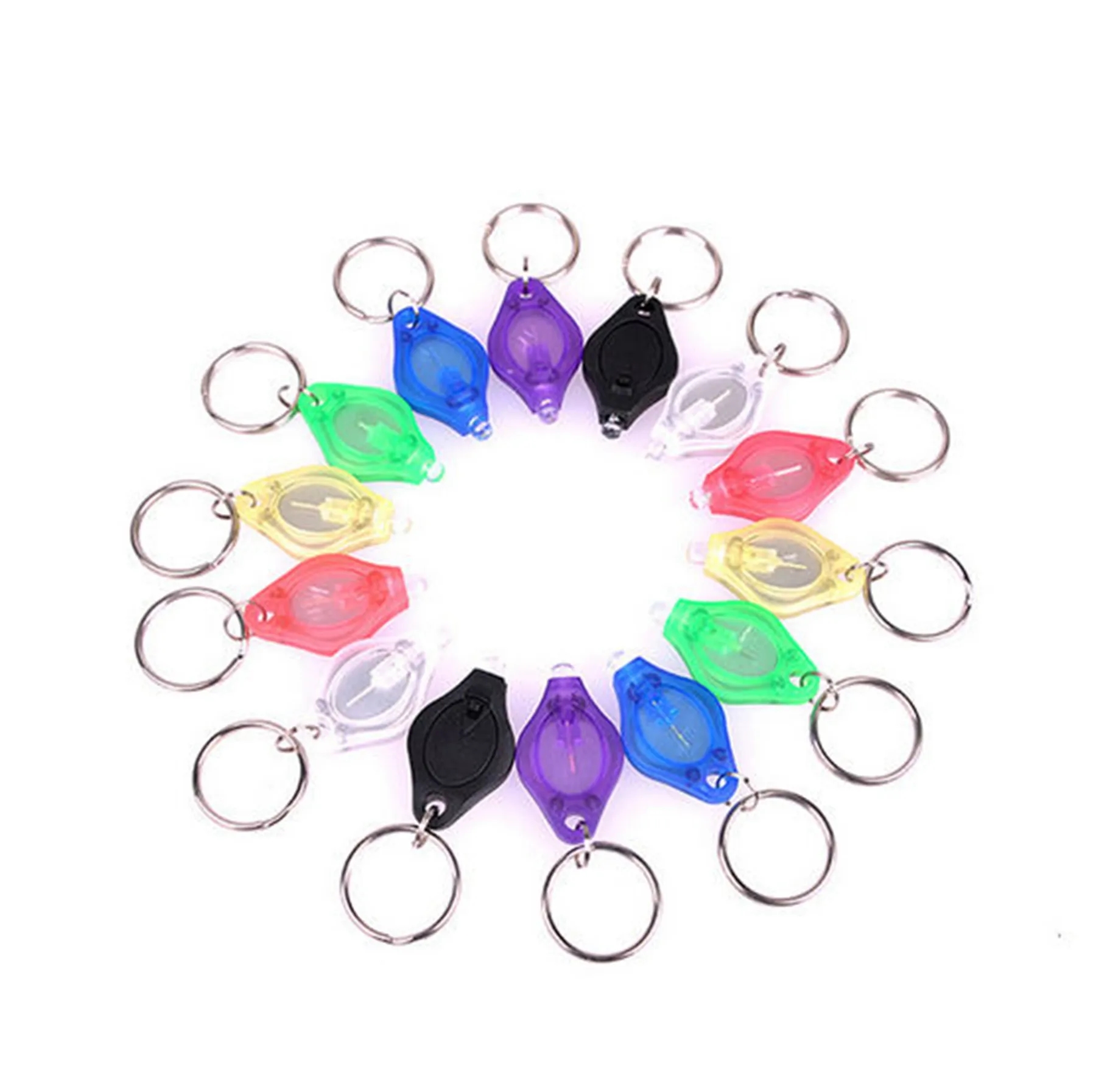 Portable diamond LED light key chain 3