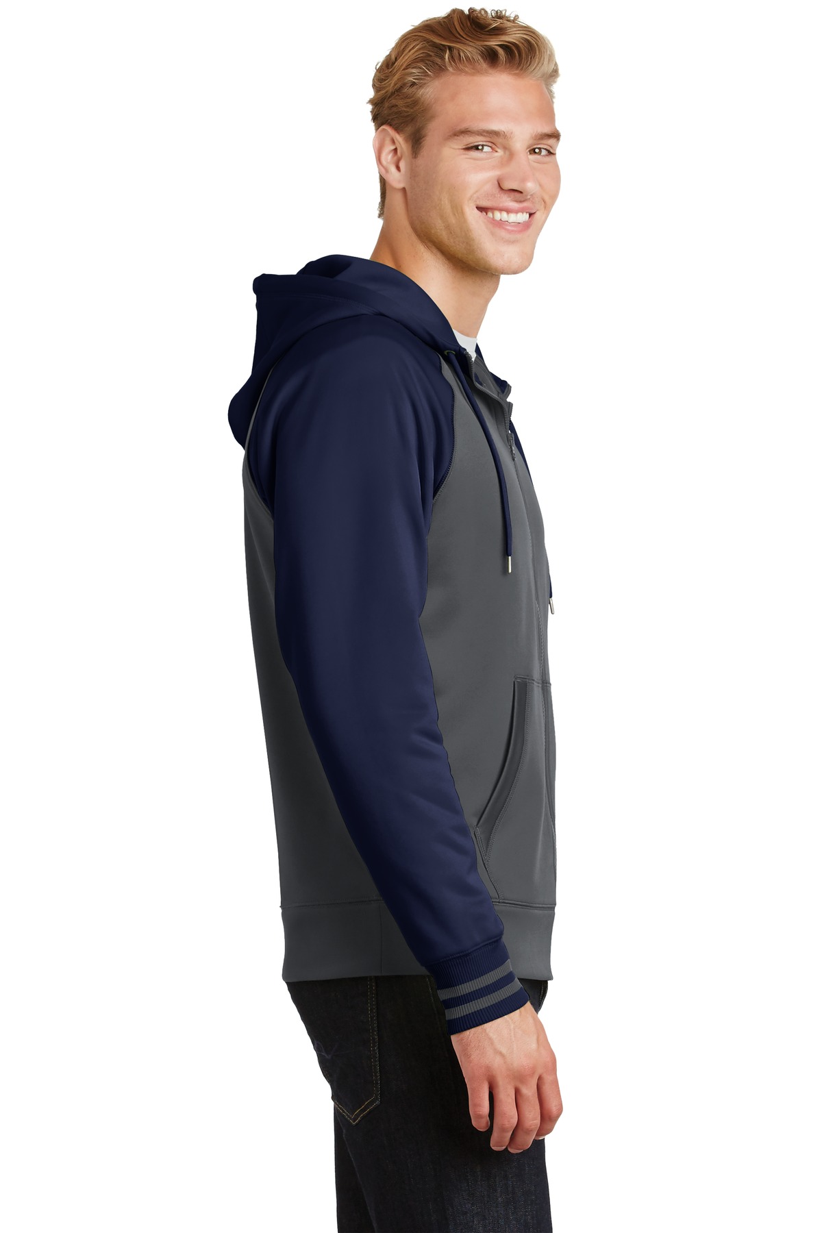 Sport-Tek Sport-Wick Varsity Fleece Full-Zip Hooded Jacket. ST236 35