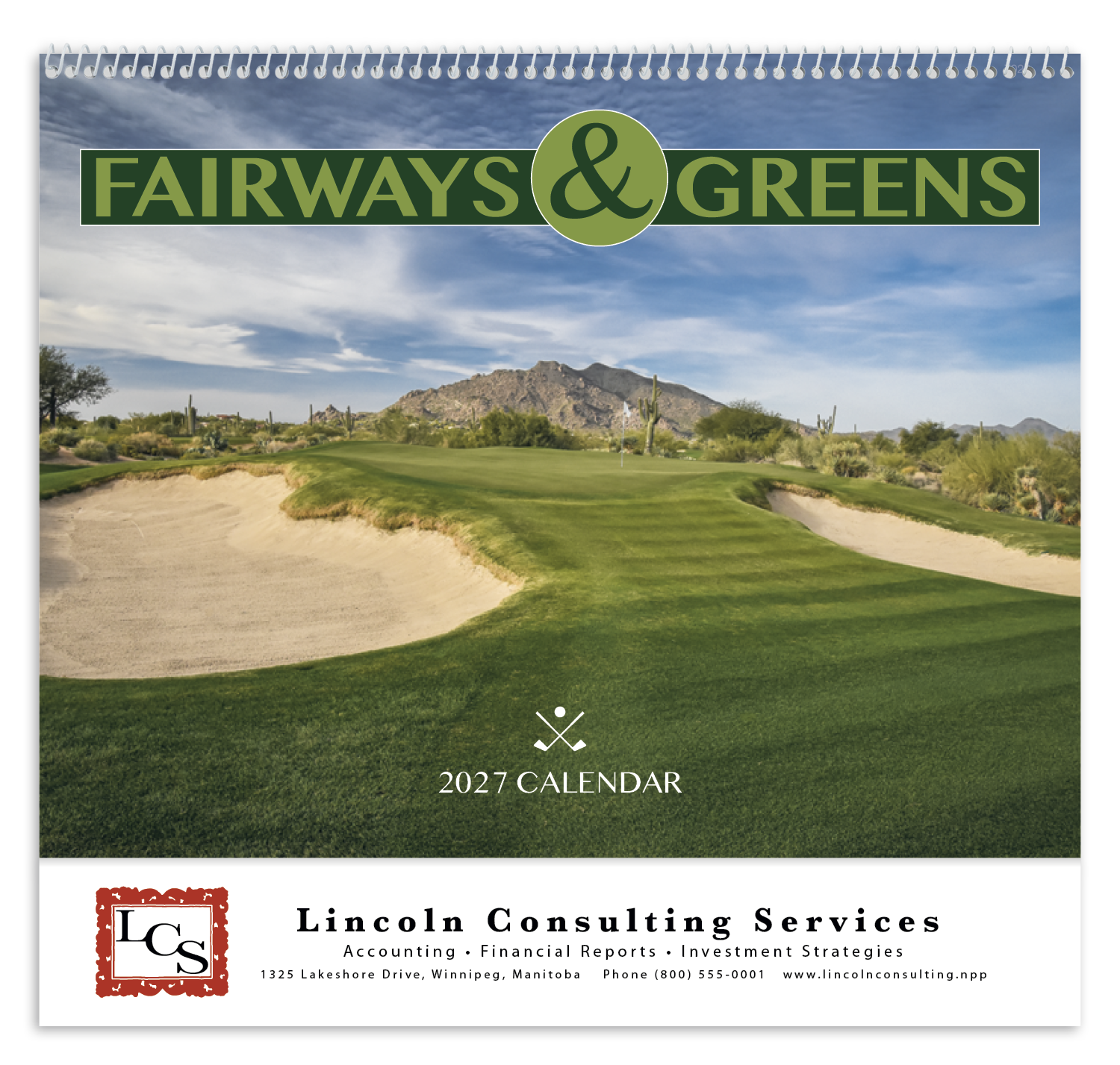 Good Value™ Fairways & Greens - Spiral Calendar 57
