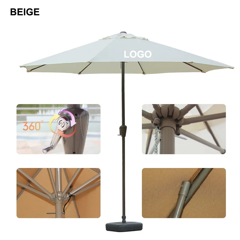 9' Outdoor Market Patio Umbrella 1