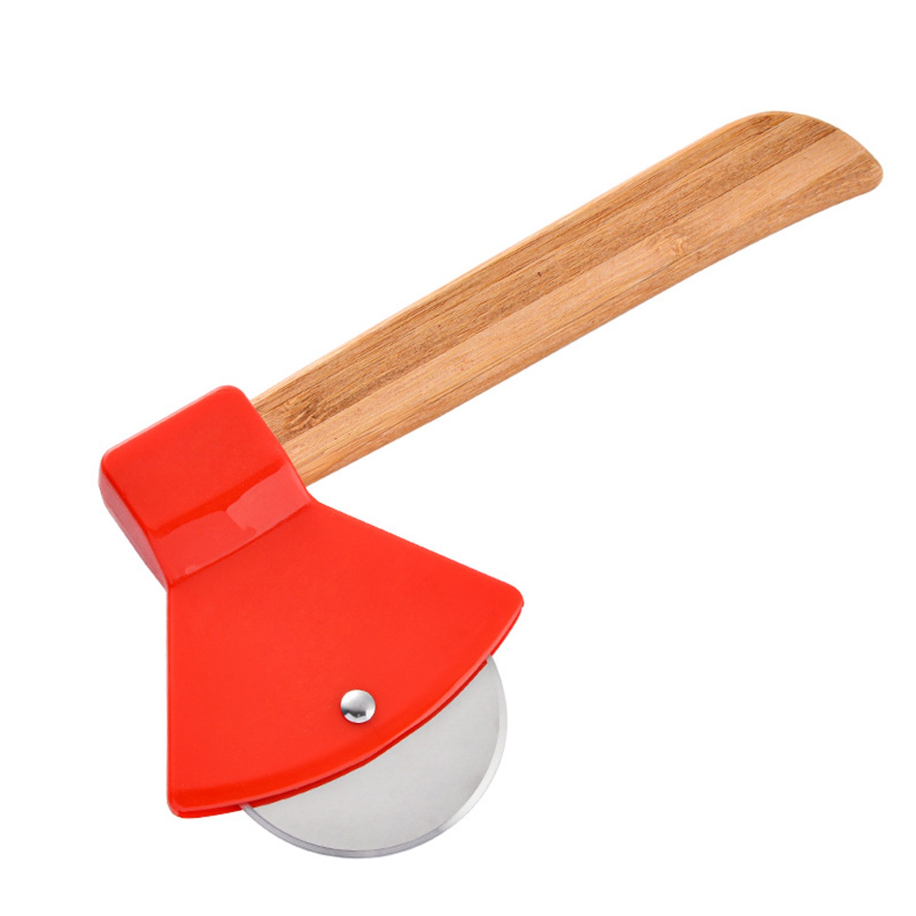 Axe Pizza Cutter With Wooden Handle 1