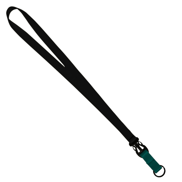 3/4" Multi color (Top and bottom) Nylon Lanyard with Plastic Slide Buckle R 129