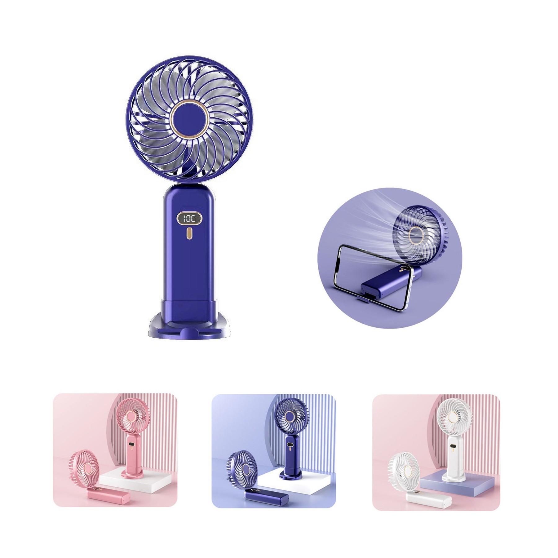 Mini USB Desktop Handheld Fan 2