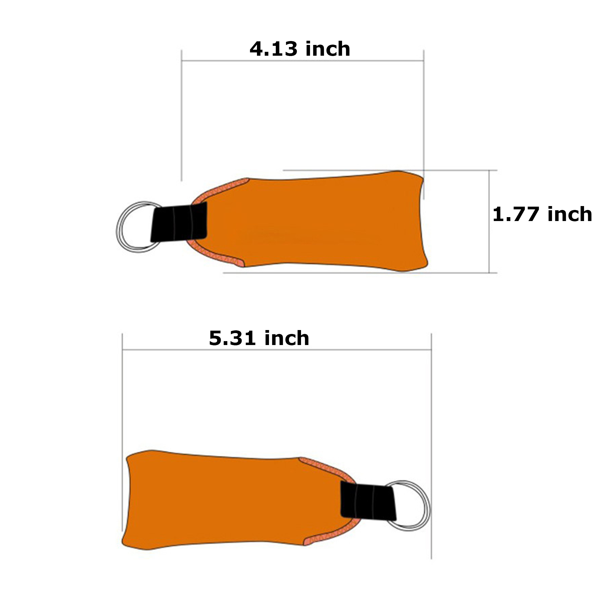 Neoprene Floating Keychain Boat Keyring 2