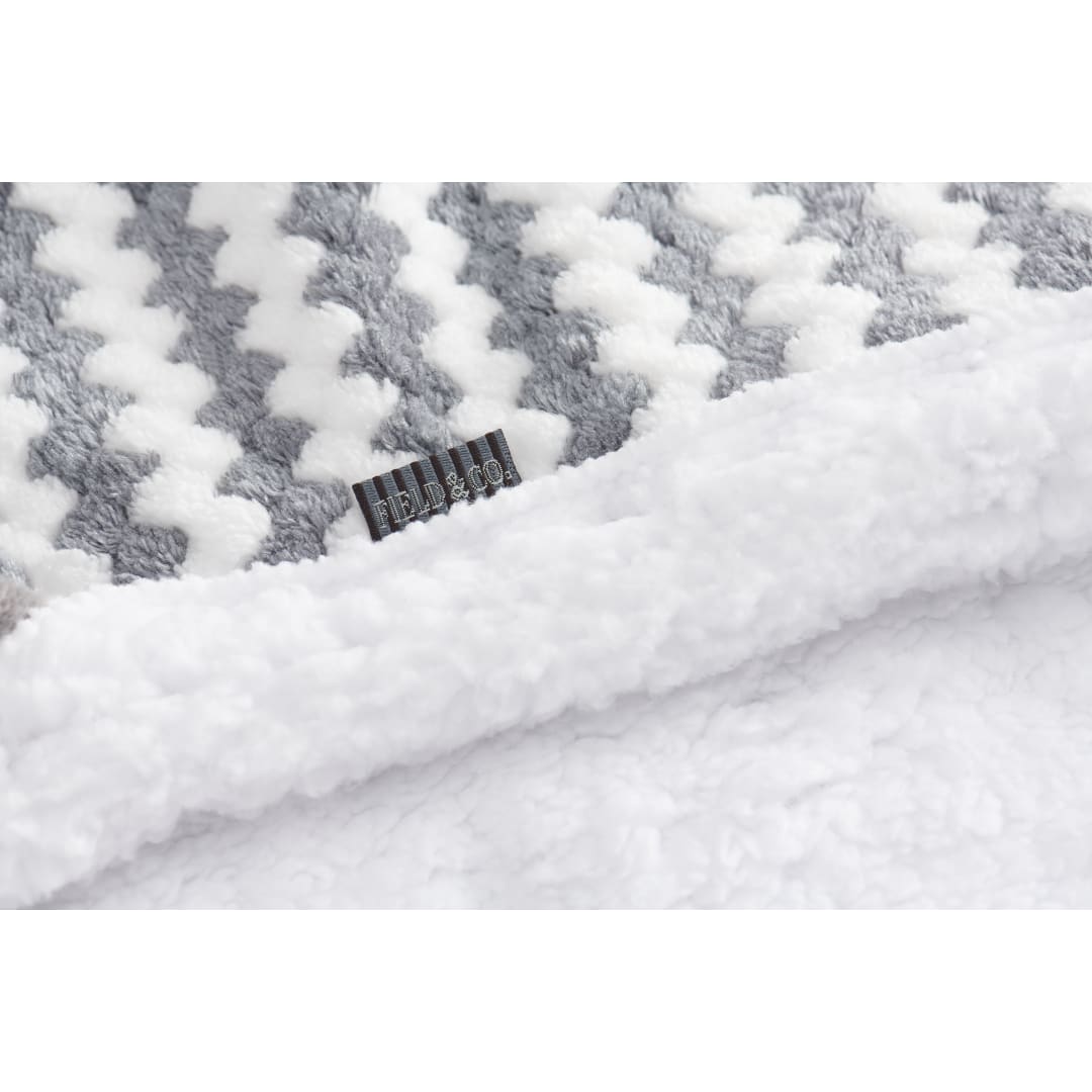 Field & Co.® Chevron Striped Sherpa Blanket 112