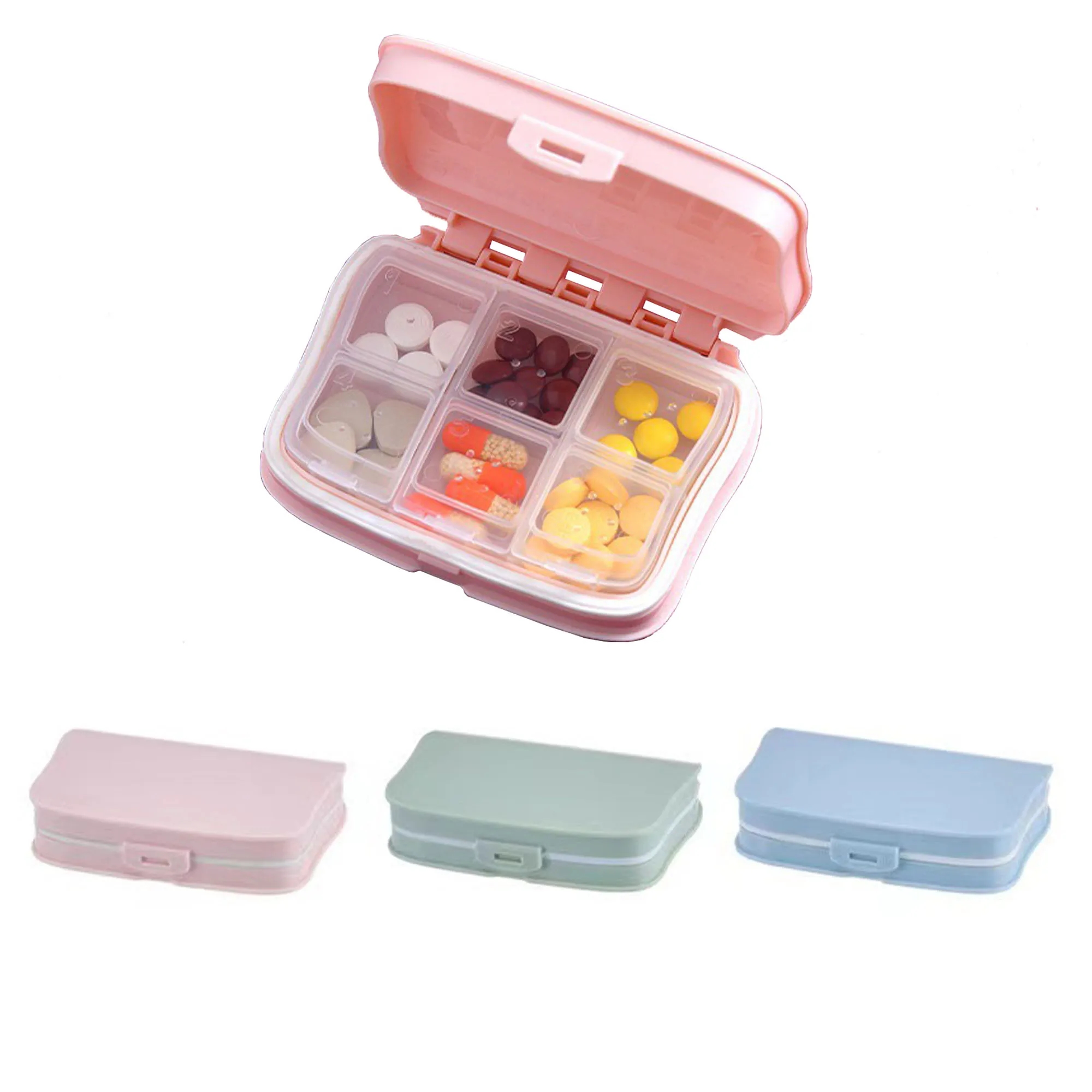 6 Compartments Pill Box MOQ 100 3