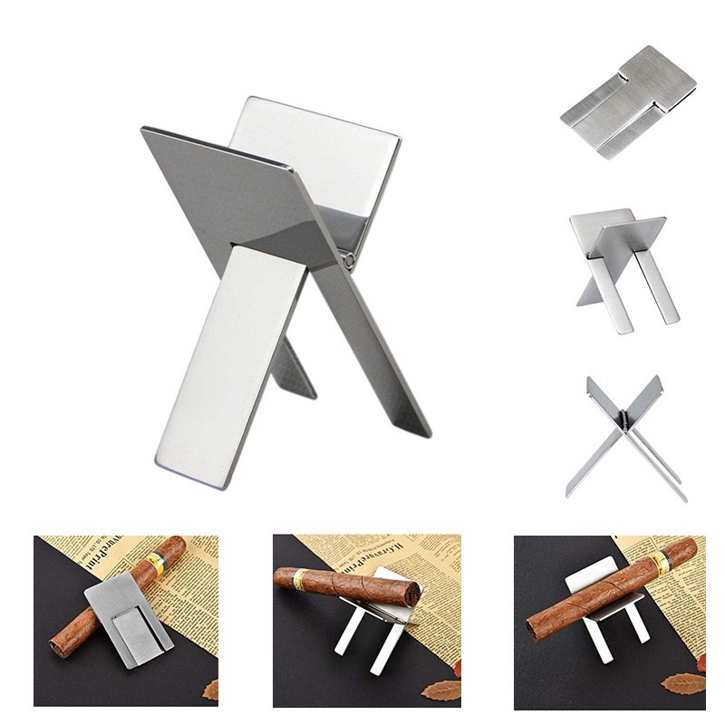 Stainless Steel Foldable Cigar Stand 2