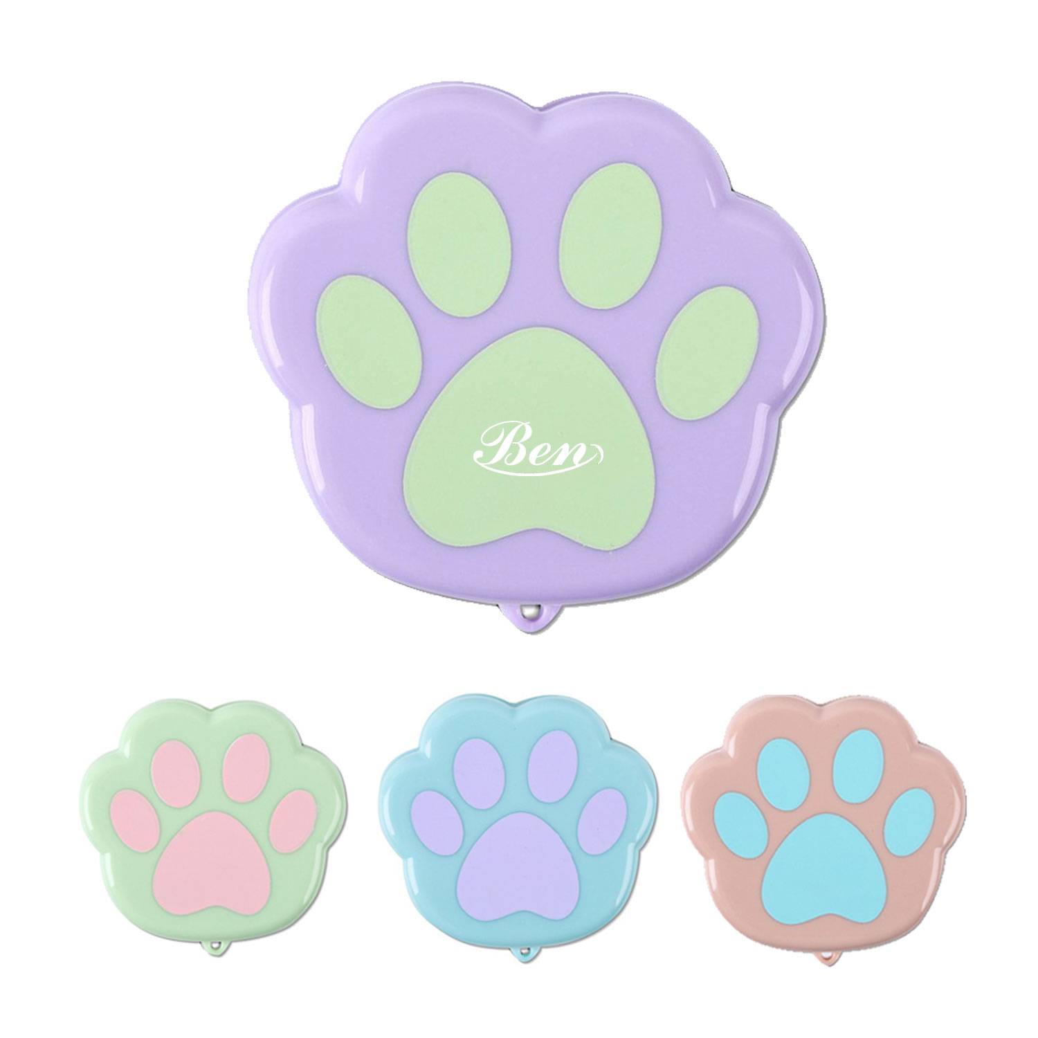 4 Oz Cartoon Cat Paws Folding Cup Telescopic Water Bottle