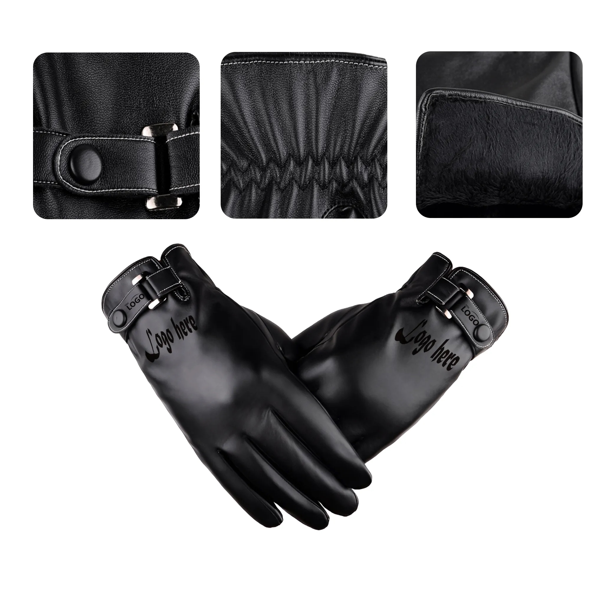 Winter Thermal Leather Gloves 2