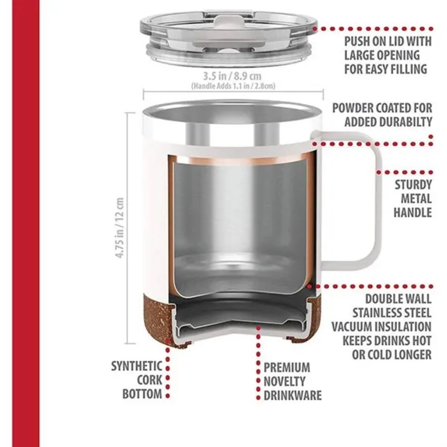 12oz Double Wall Stainless Mug 3