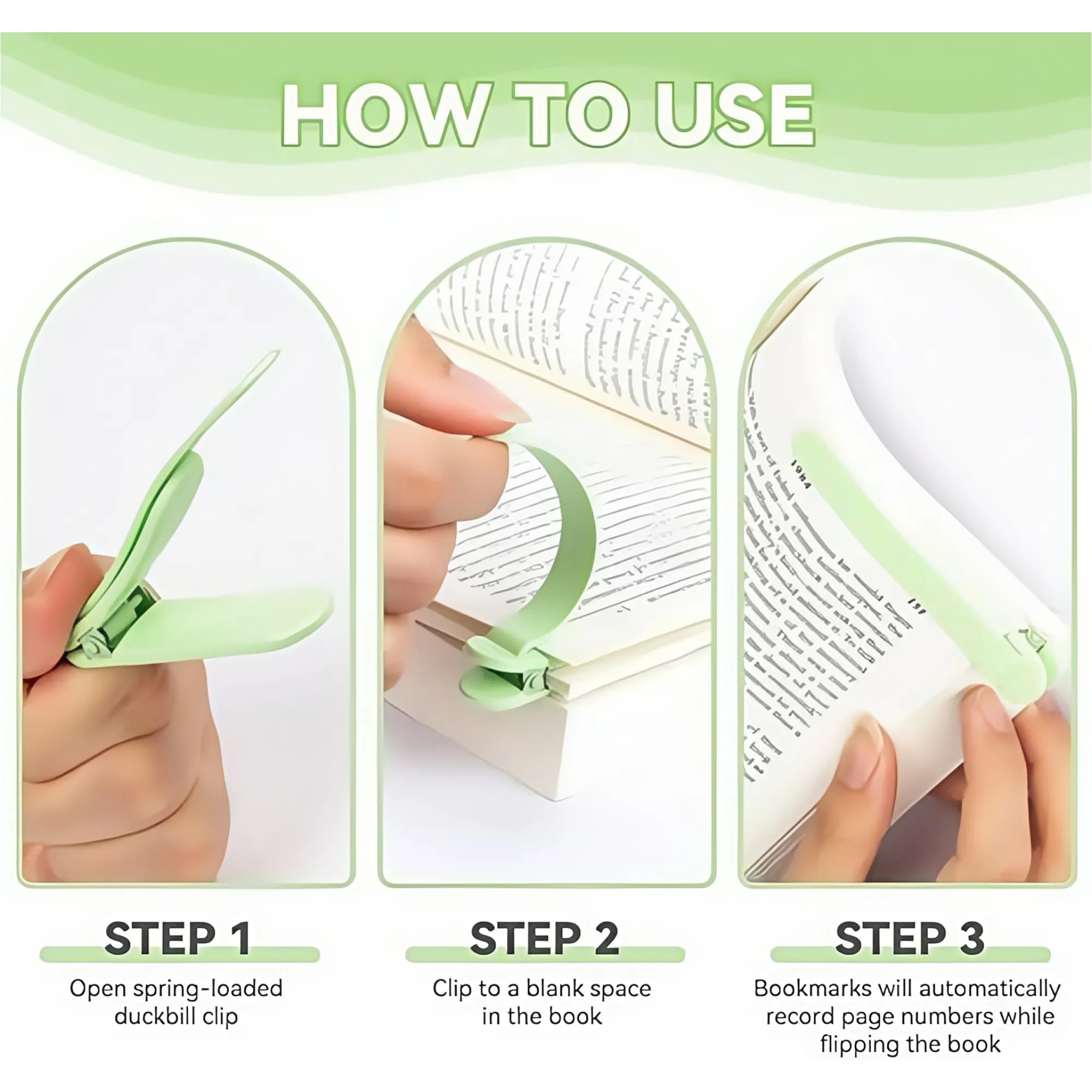 Follow-Along Silicone Bookmark Clip 7