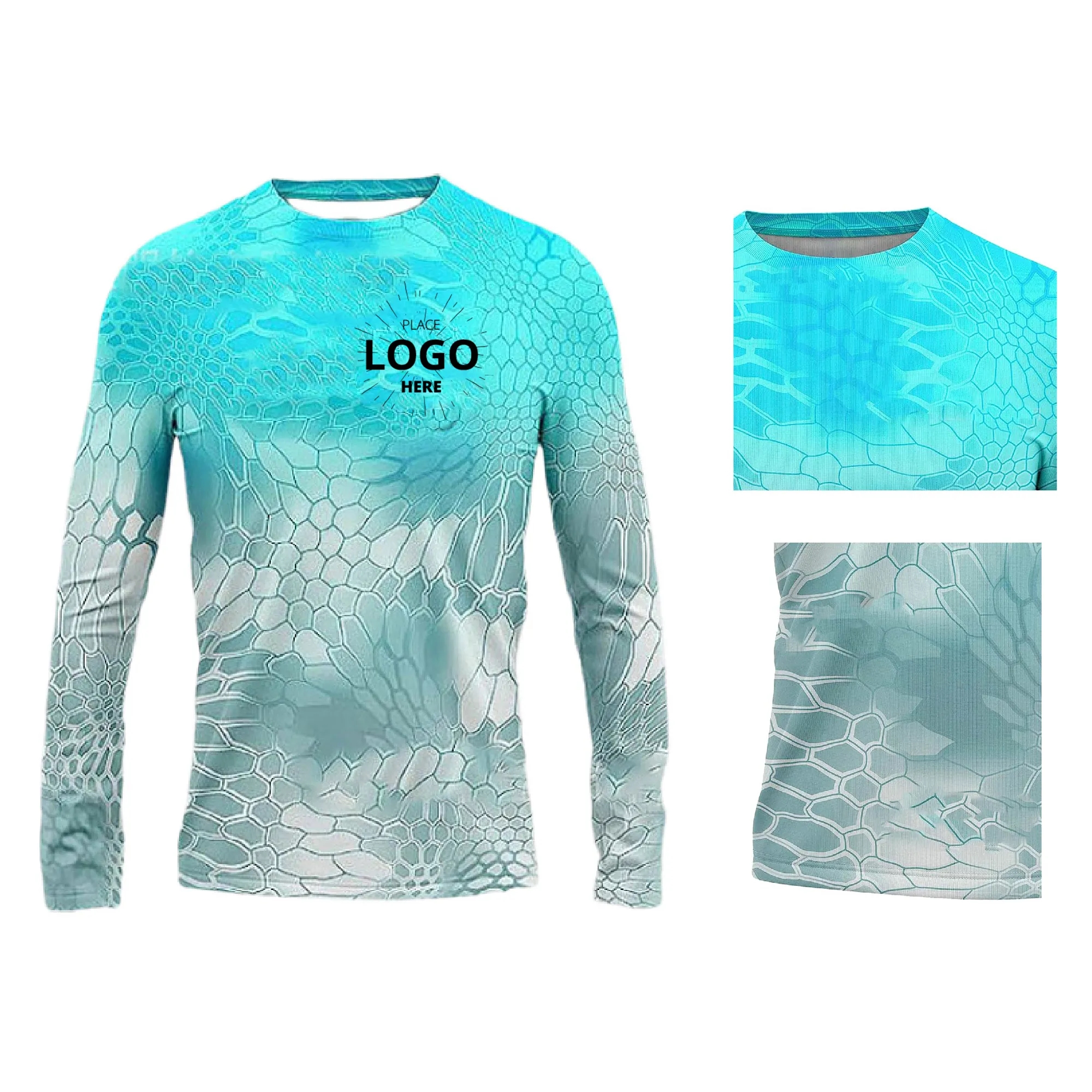 Unisex 170 GSM Sunproof SPF 50+ Long Sleeve Fishing T-Shirt 1