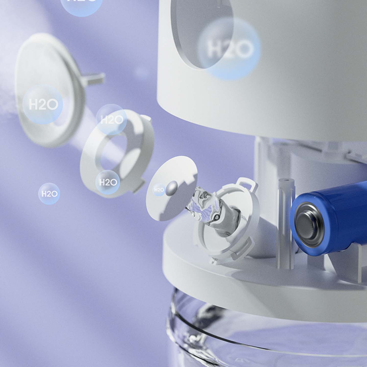 Rotating crystal ball humidifier lamp 5