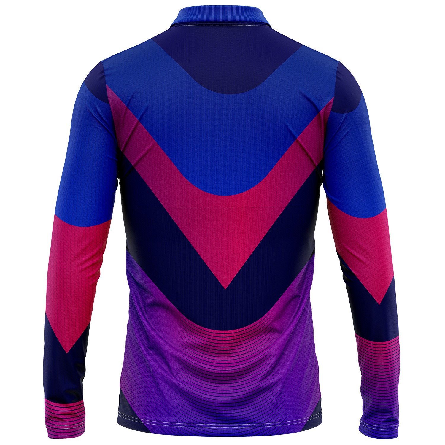 Unisex 180 GSM Spandex Milk Silk Sublimation Long Sleeve Polo 3