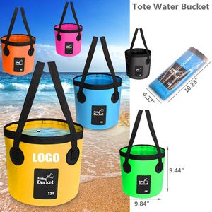Tote Folding Bucket With Waterproof PVC Fabric 2