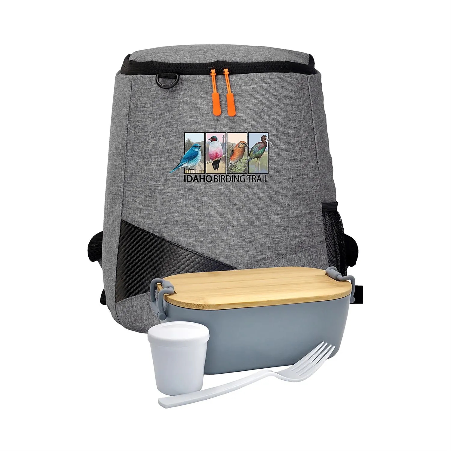 Bamboo Lunch Box Backpack Set 18