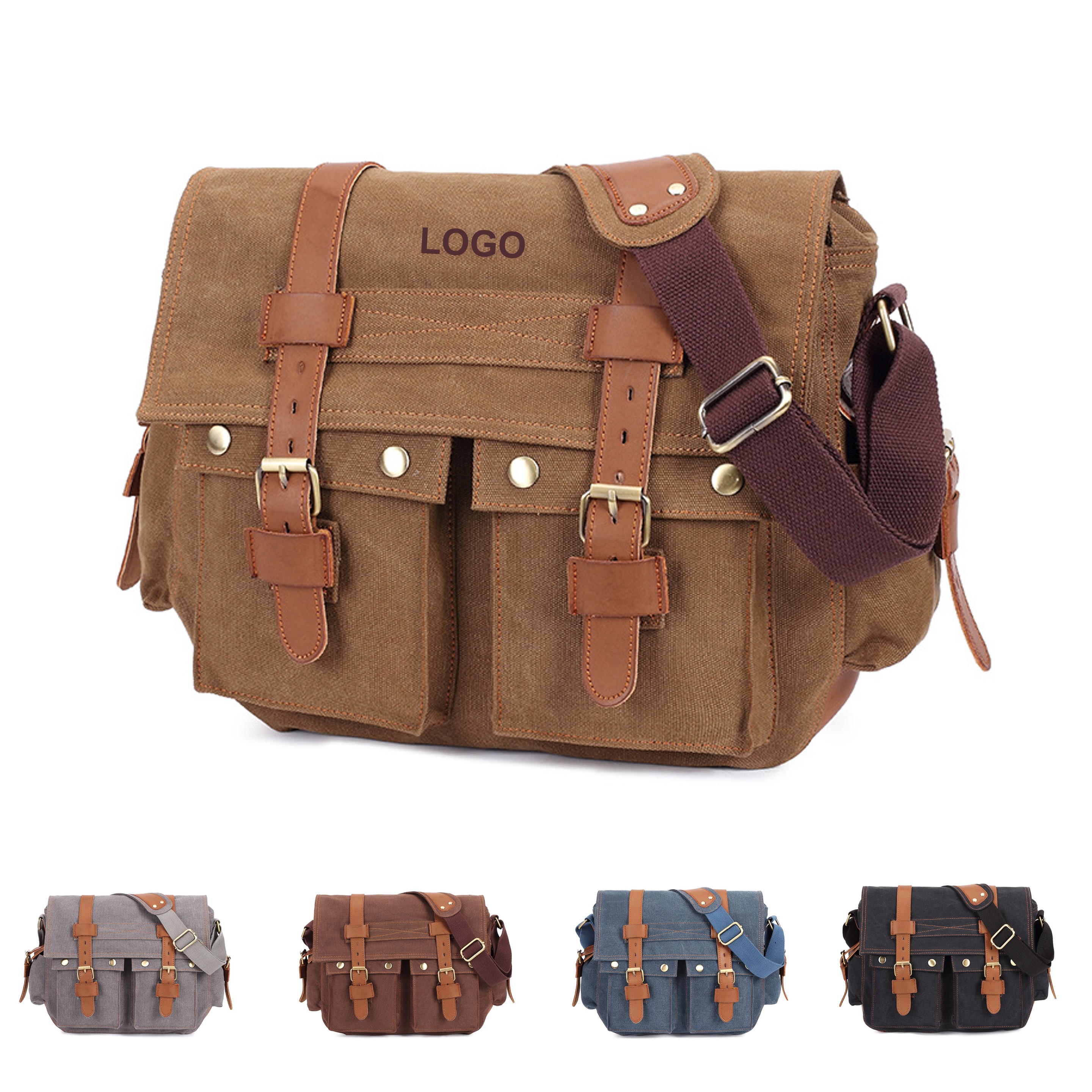 Vintage Messenger Bag (Direct Import) 2