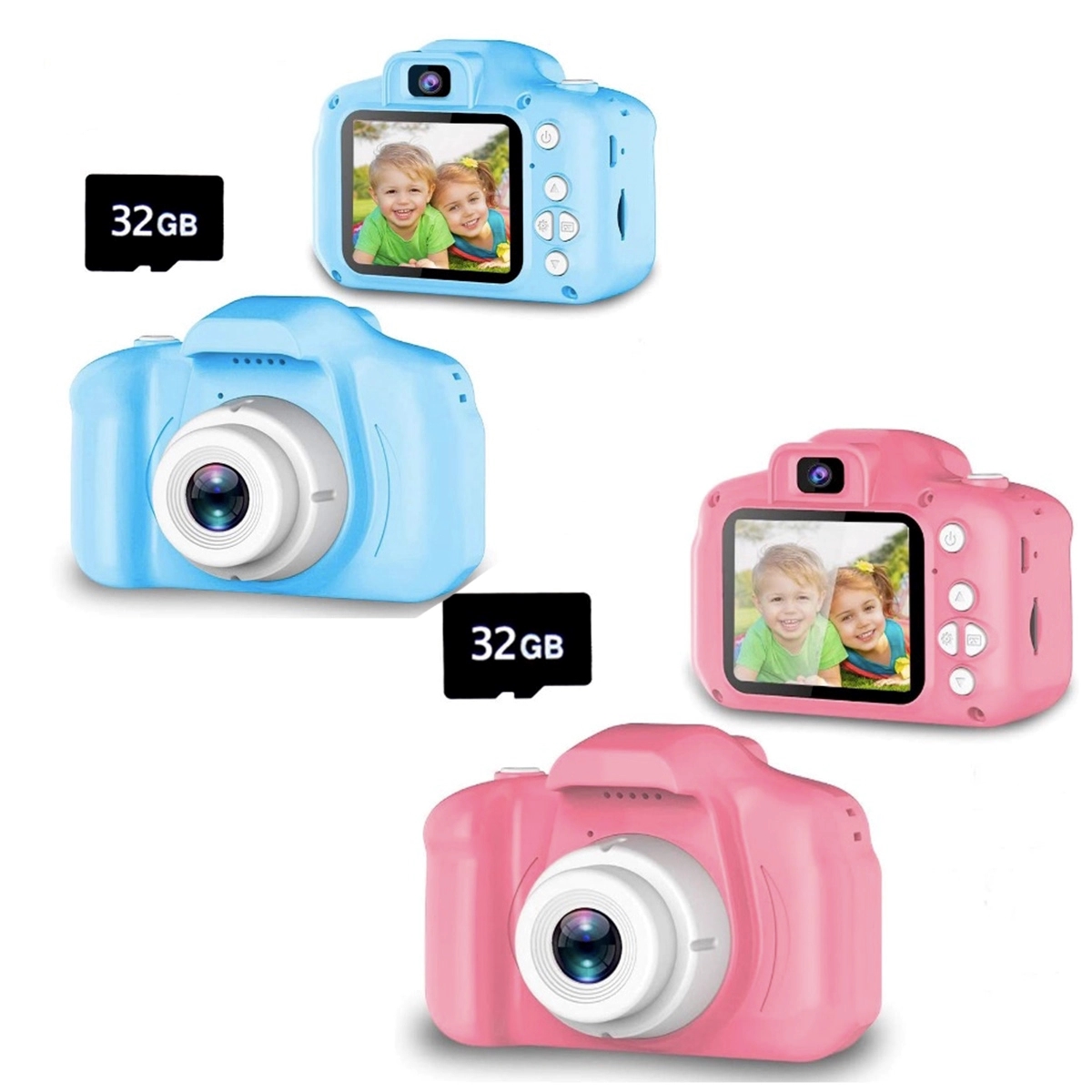 1300W Pixel Kids Selfie Camera Portable Toy w/ 32GB SD Card 2