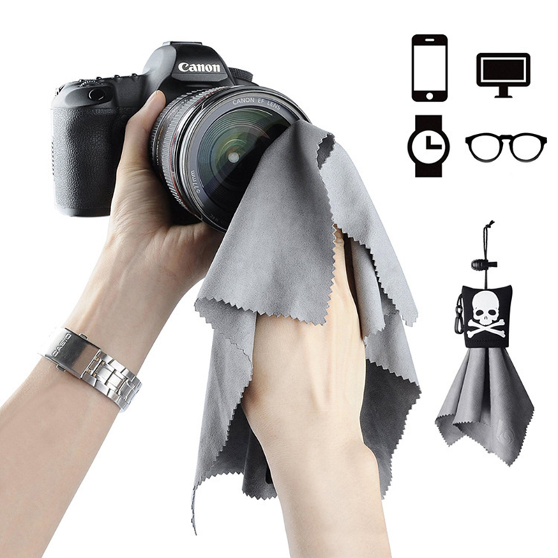 Microfiber Screen Lens Cleaning Cloth w/Carabinar 22
