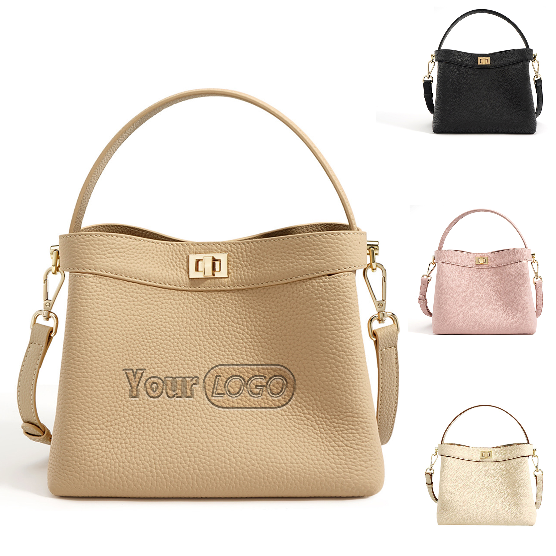 Genuine Leather?Women's Bucket Bag and Purses 2