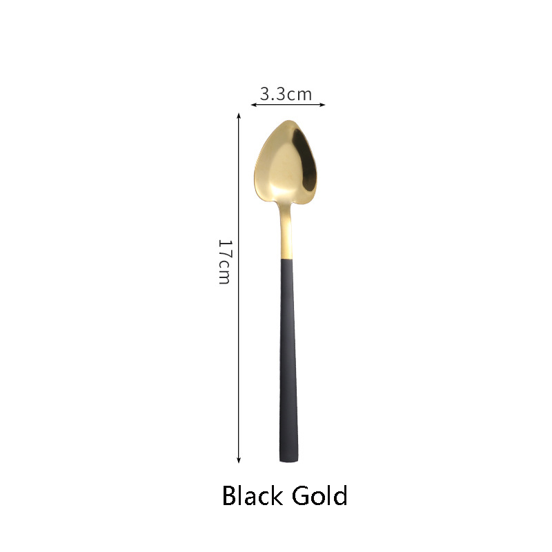 Stainless Steel Heart Coffee Spoons Ice Cream Scoop 16