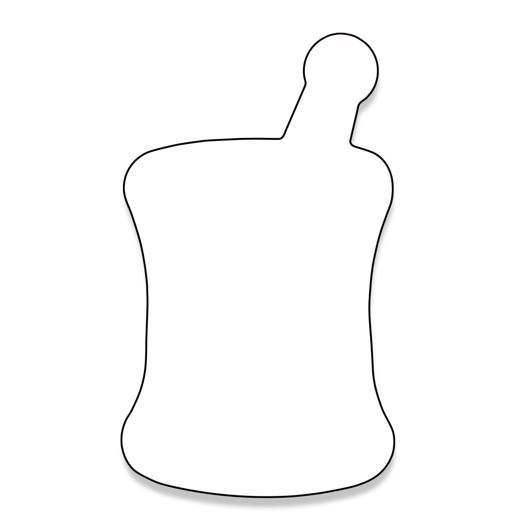 Mortar Shaped NoteKeeper™ Magnet 20 Mil 3