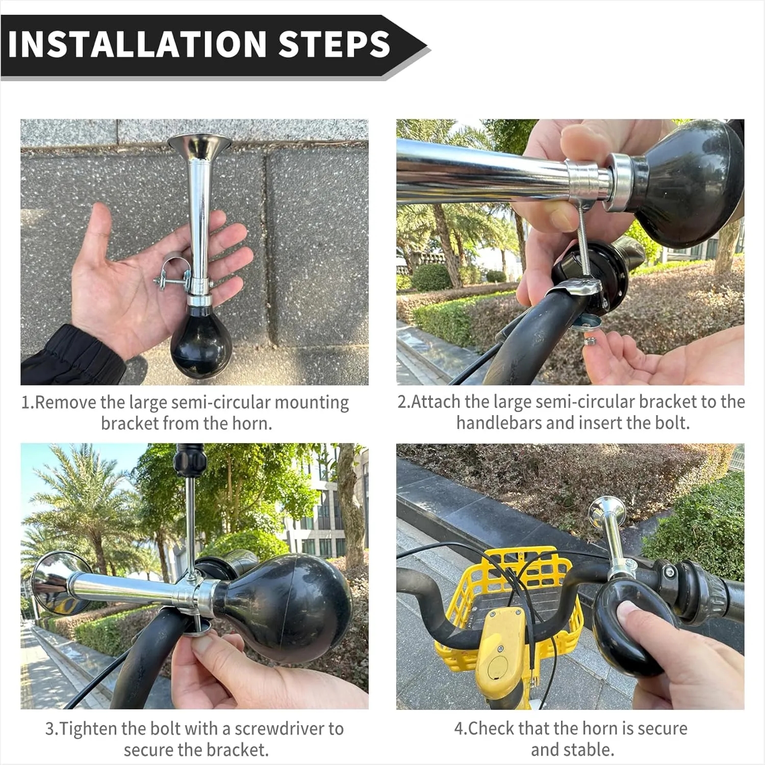 Classic Bicycle Air Horn Bell 5