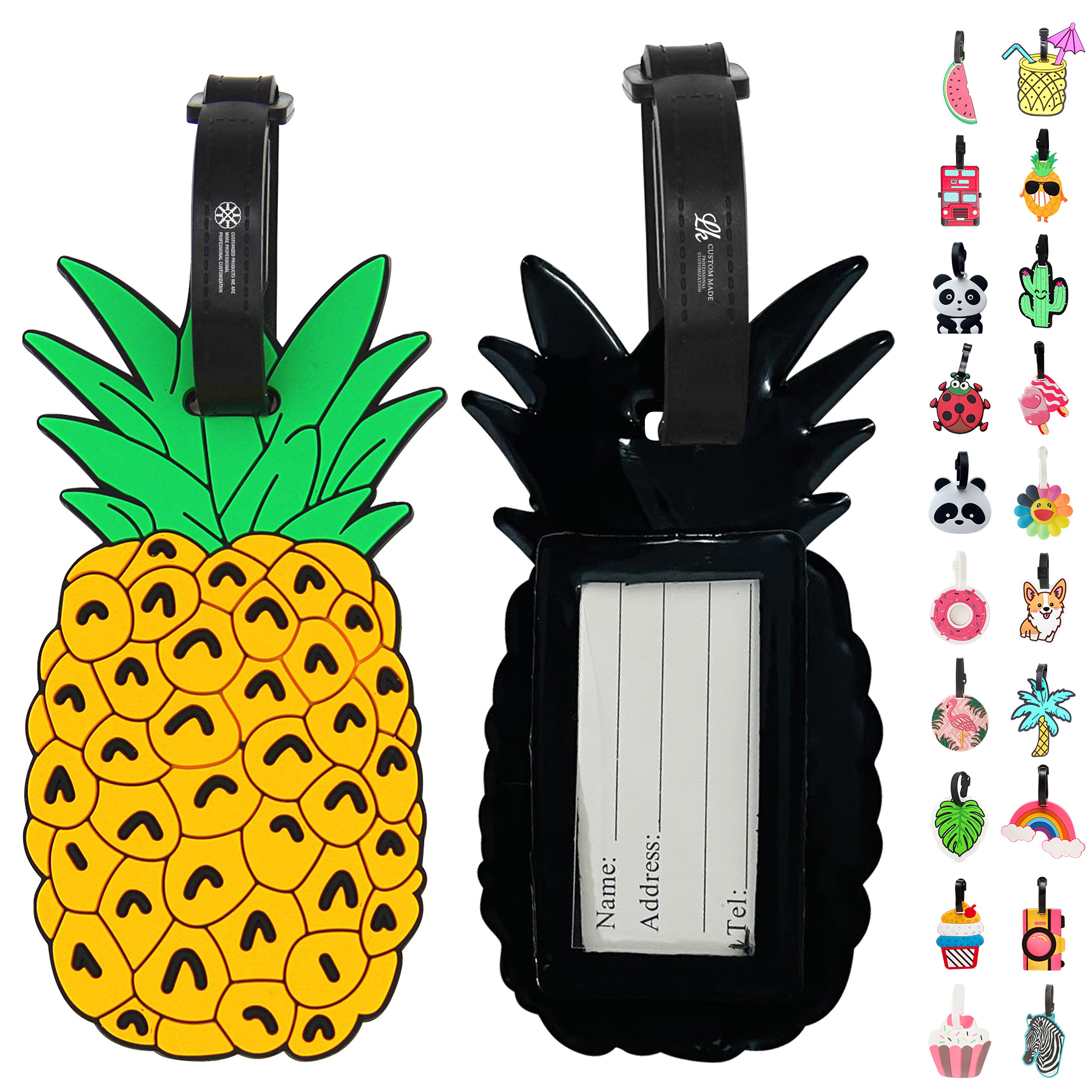Soft PVC Luggage Tags In Custom Shapes 9