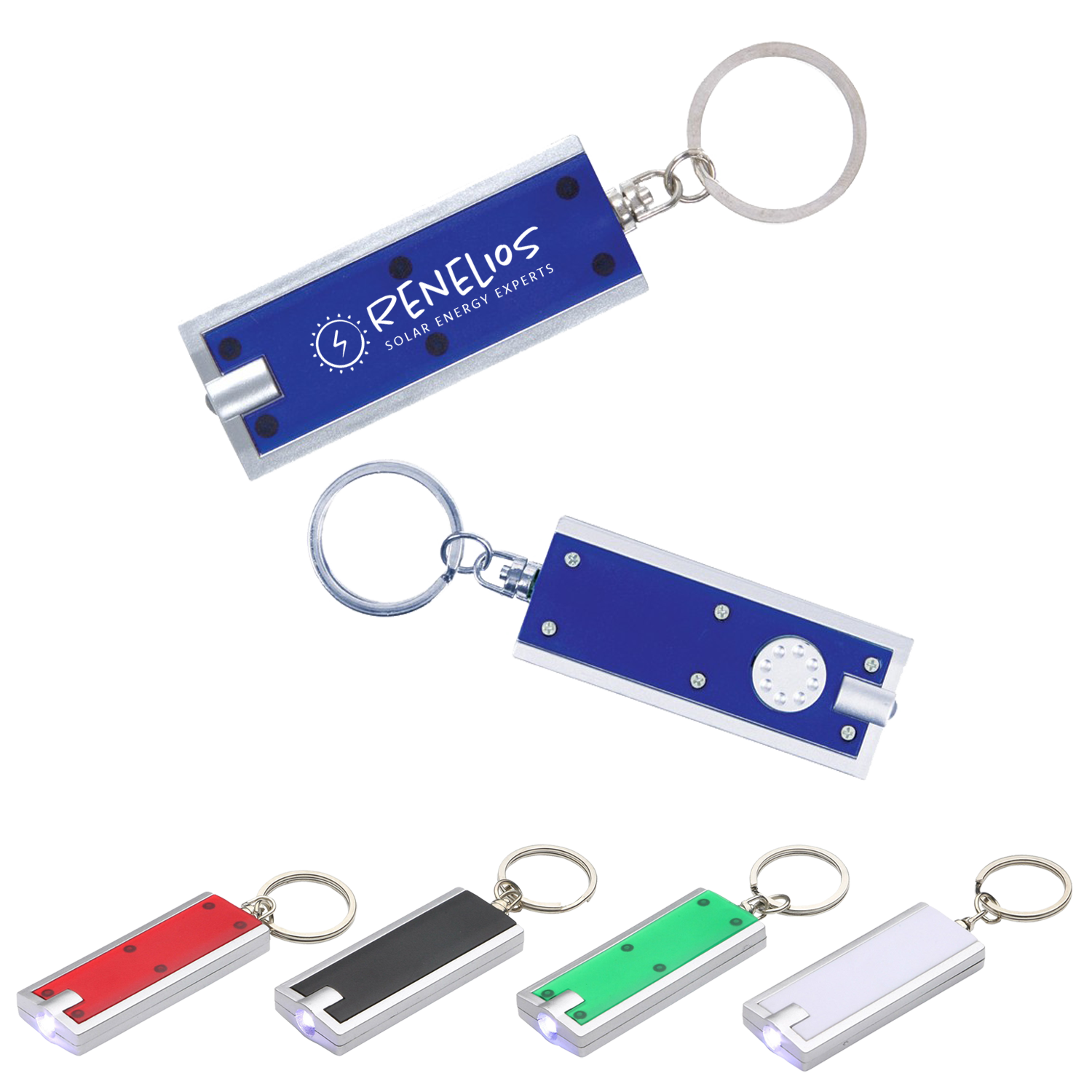 Rectangular Flashlight Key Chain 3