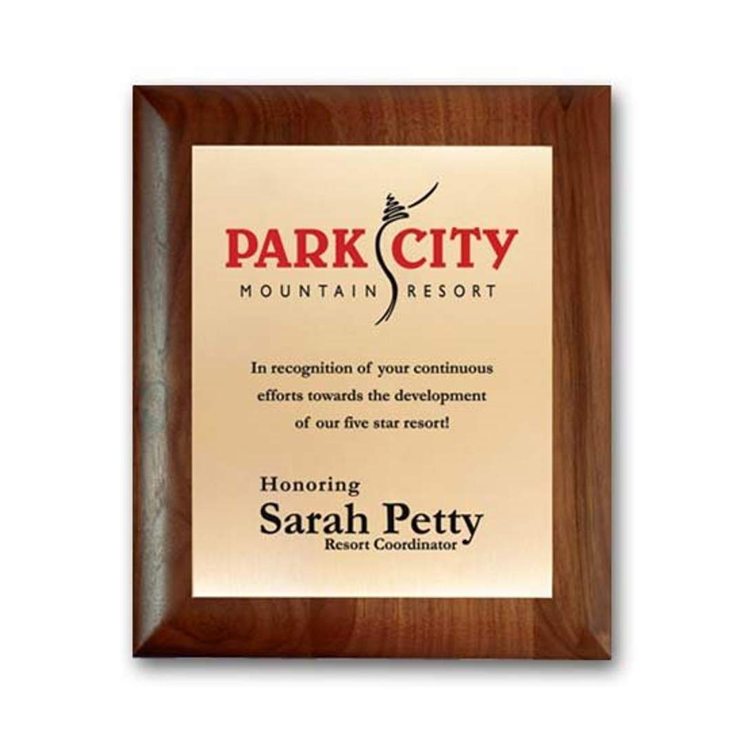 Screenprint Brass - Walnut Rolled Edge 8