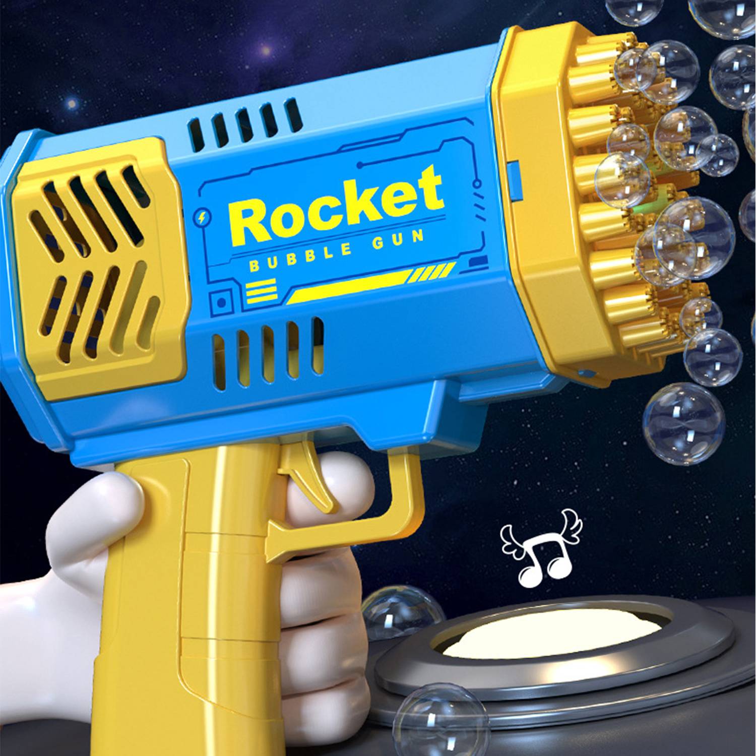 40 Holes Summer Outdoor Electric Bubble Gun 4