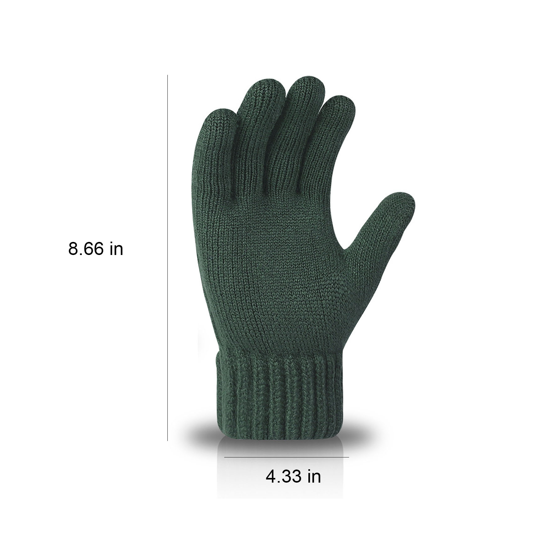 Knitted Fleece-Lined Gloves 5