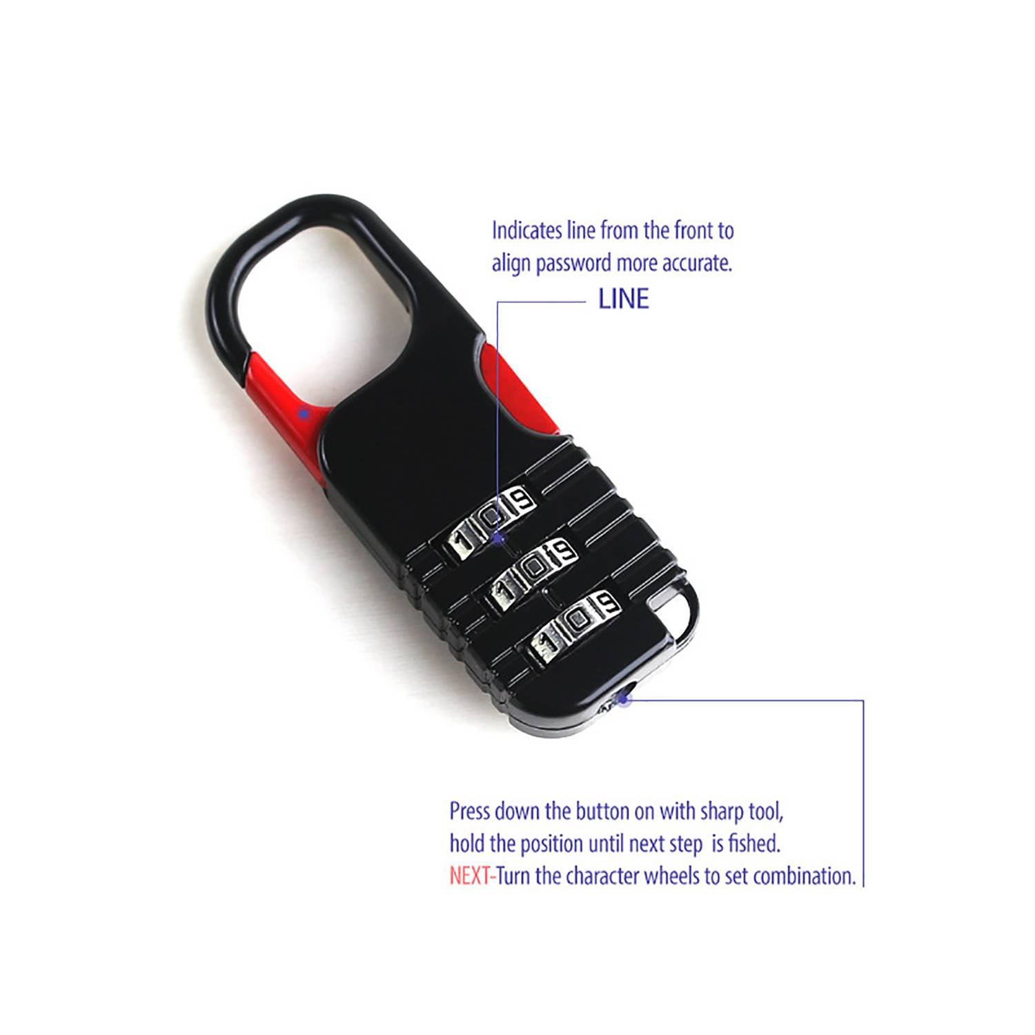 Anti Theft Steel Cable Padlock 5