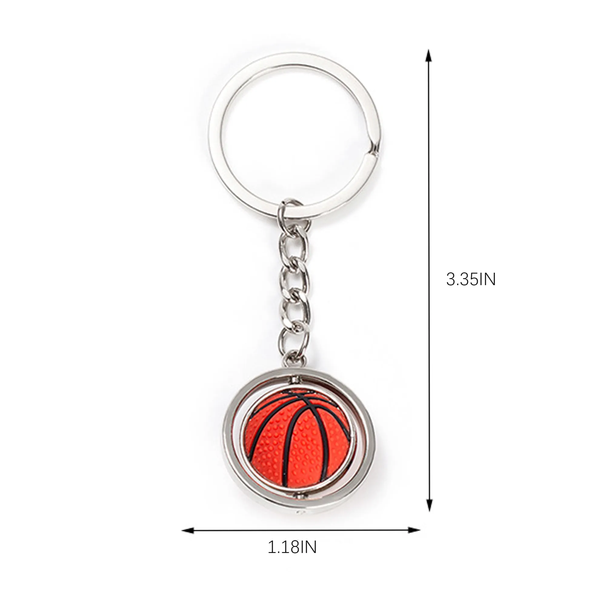 Basketball Football Rugby Keychains Promotional Logo printed 2
