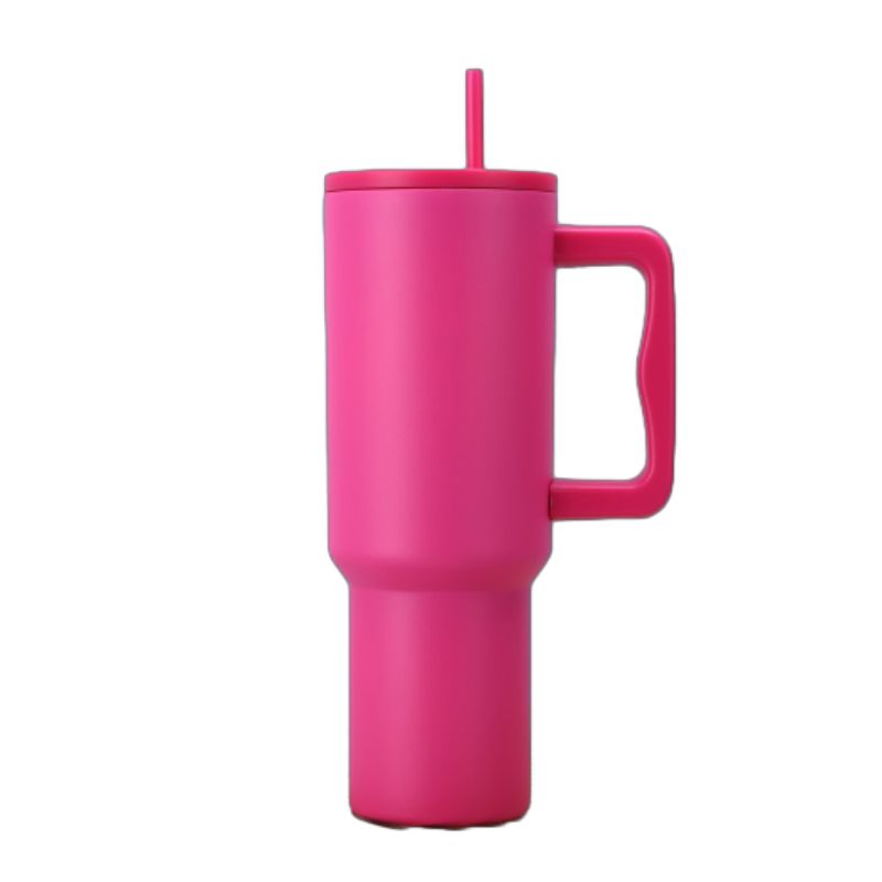 30 oz Stainless Steel Tumbler W/ Straw & Lid 2