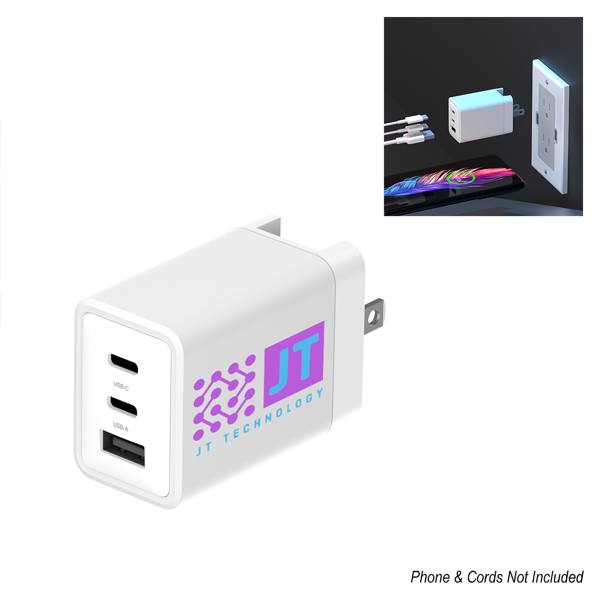 65W PhoneSuit® Fast Charging Wall Charger Pro 3