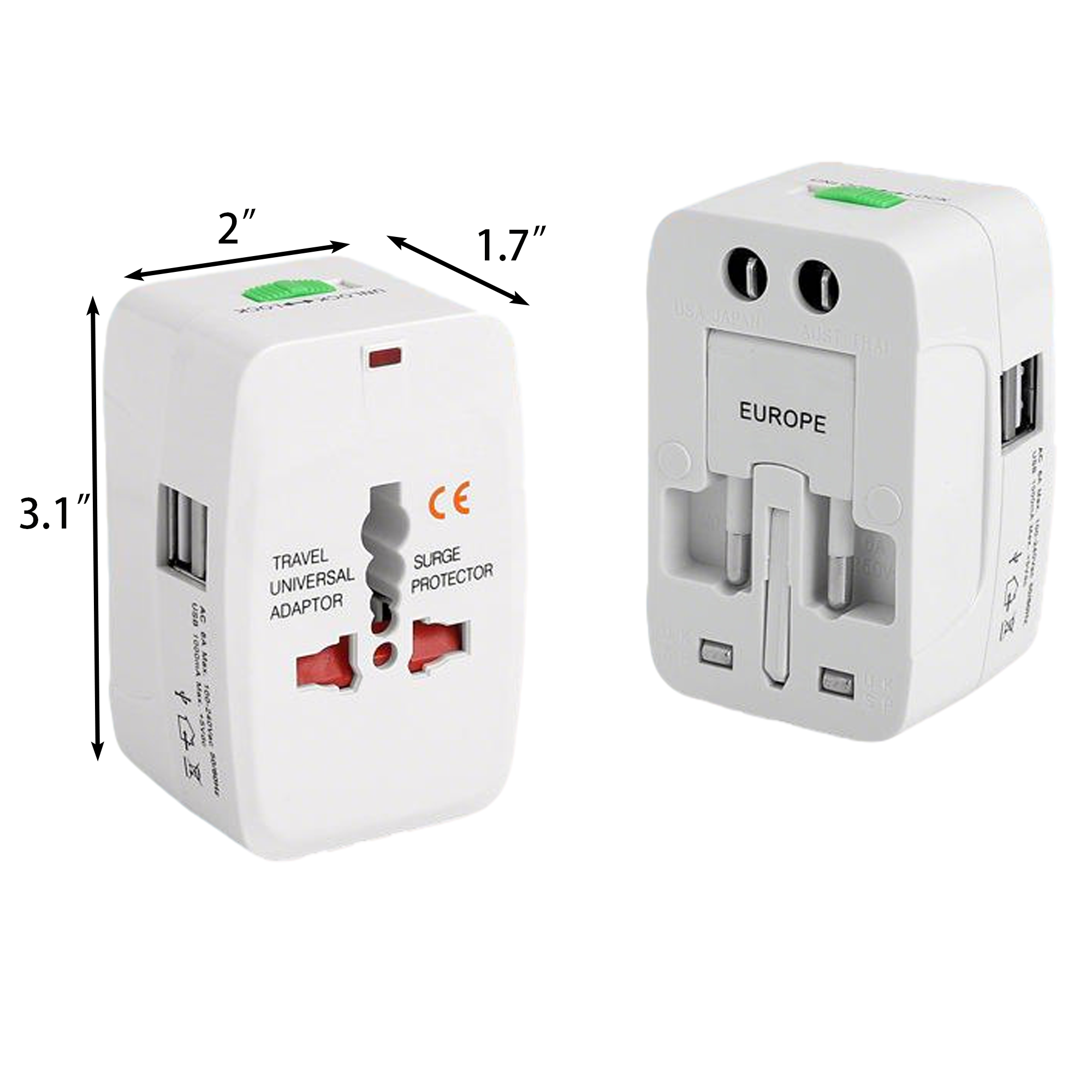 MOQ 50PCS Universal Travel Converter Adapter 4