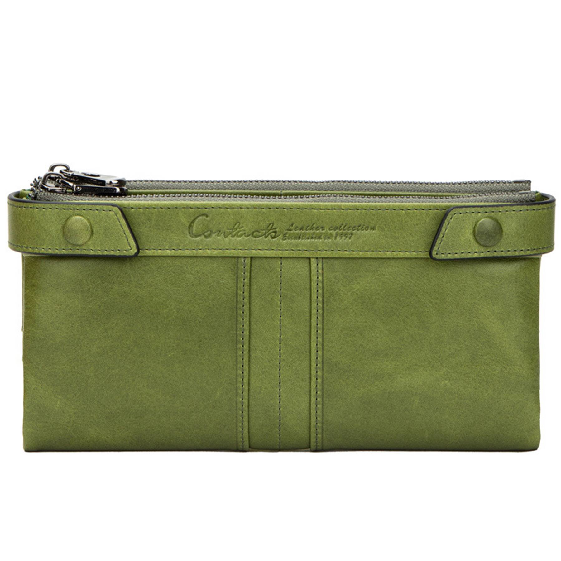 Genuine Leather RFID Handheld Waterproof Wallet Women 10