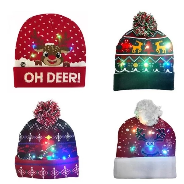 LED Christmas Knitted Hat 9
