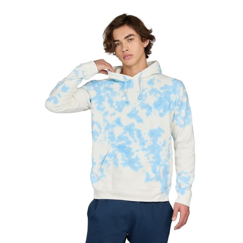 US Blanks Unisex Made In USA Cloud Tie-Dye Hooded Sweatshirt 3