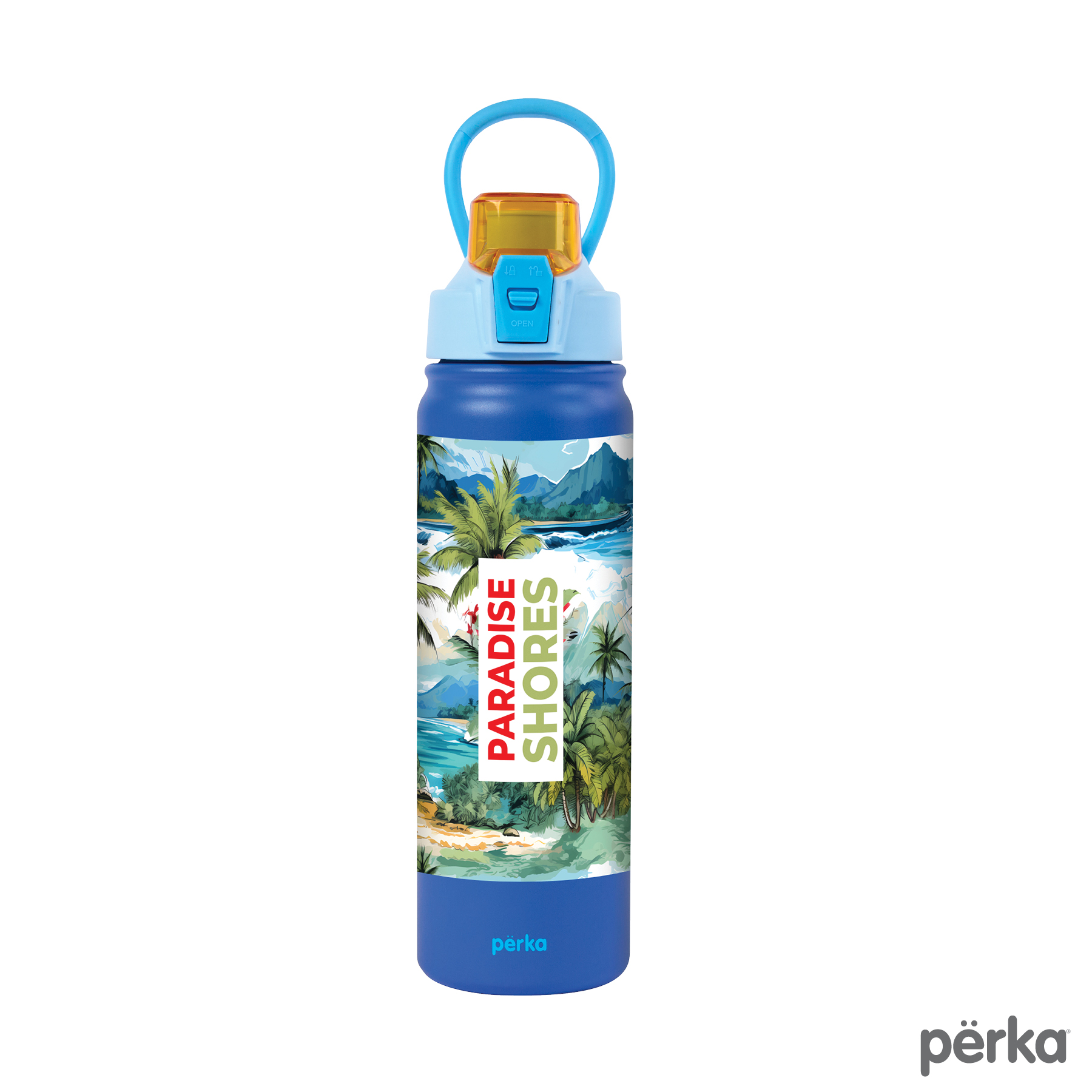 Perka® Rex Fresh 24 oz. Double Wall, Recycled Stainless Steel Water Bottle 46