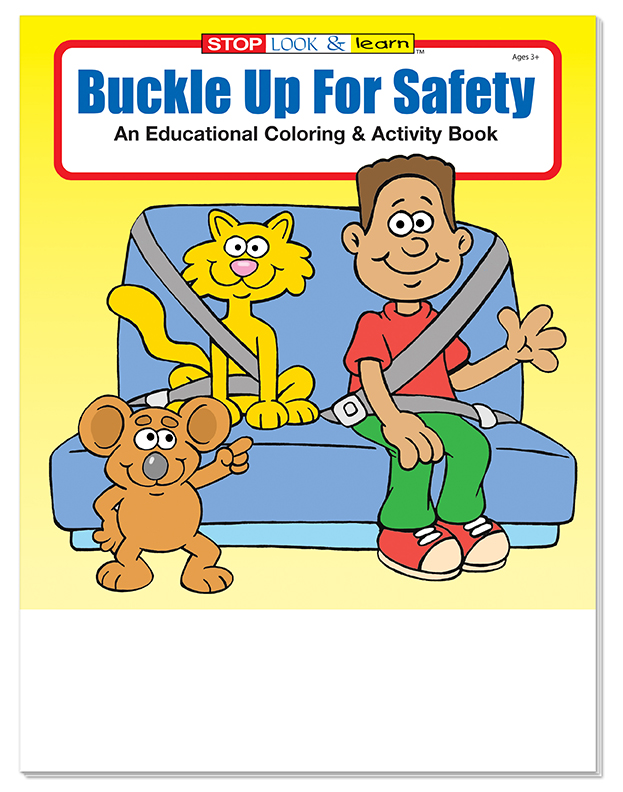 COLORING BOOK - Buckle Up for Safety Coloring & Activity Book 3