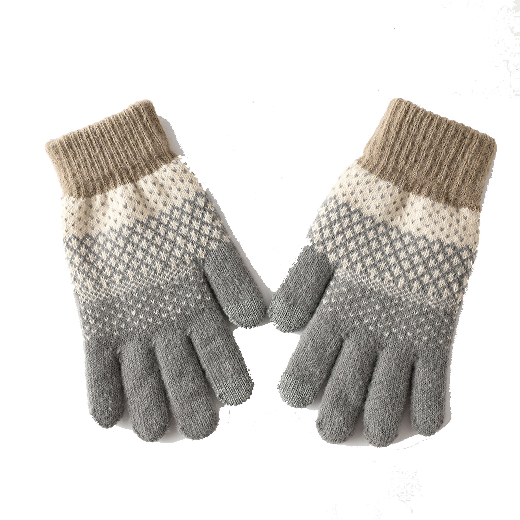 Jacquard Knit Warm Gloves 5