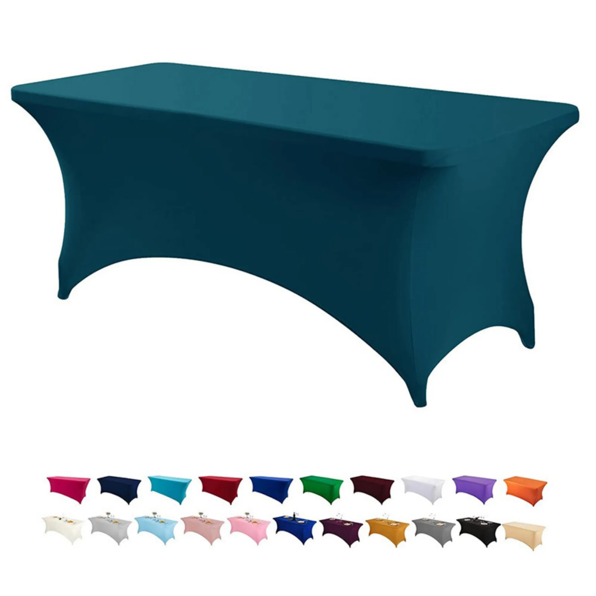 6FT Elastic Fitted Tablecloth 11