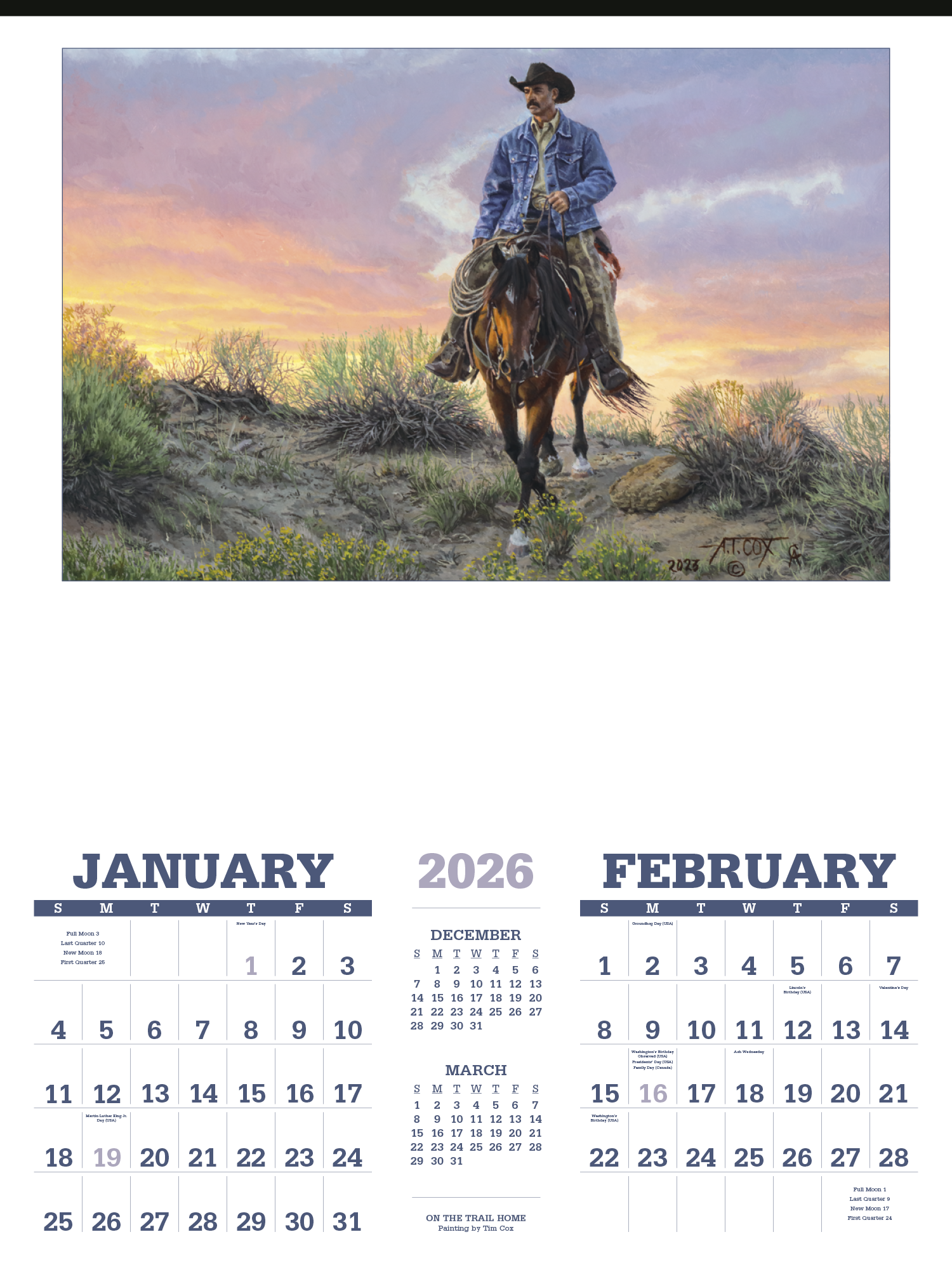 Triumph® Calendars American West by Tim Cox Calendar 11