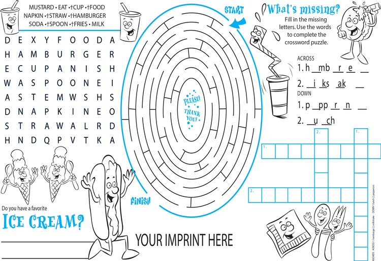 PLACEMAT - Everyday Placemat and Activity Poster 1