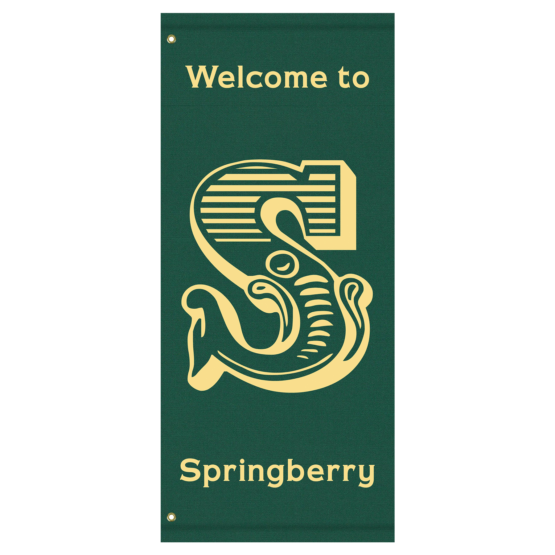 60" x 30" Custom Sunbrella™ Avenue Banner-1 Color Imprint 6