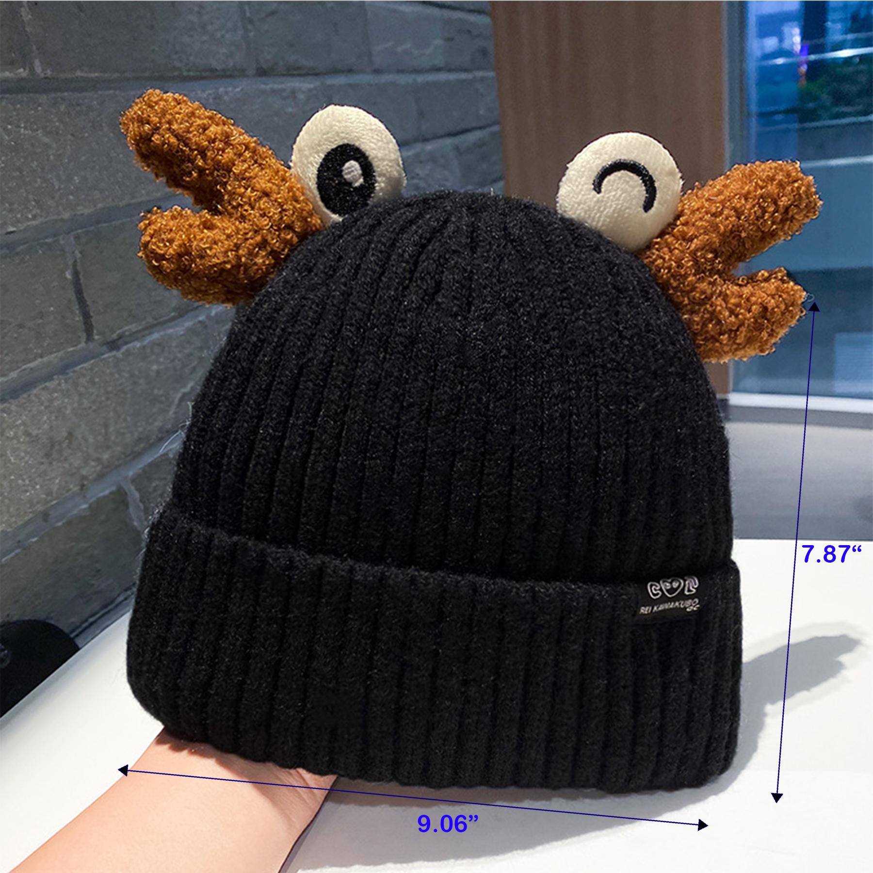 Deer Horns Funny Knitted Hat 3
